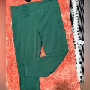 lululemon athletica Deep Green High-Rise Leggings with Side Pockets